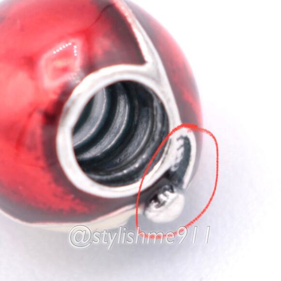 Authentic PANDORA Jolly Round Santa Charm - 791405ENMX - Picture 7 of 13